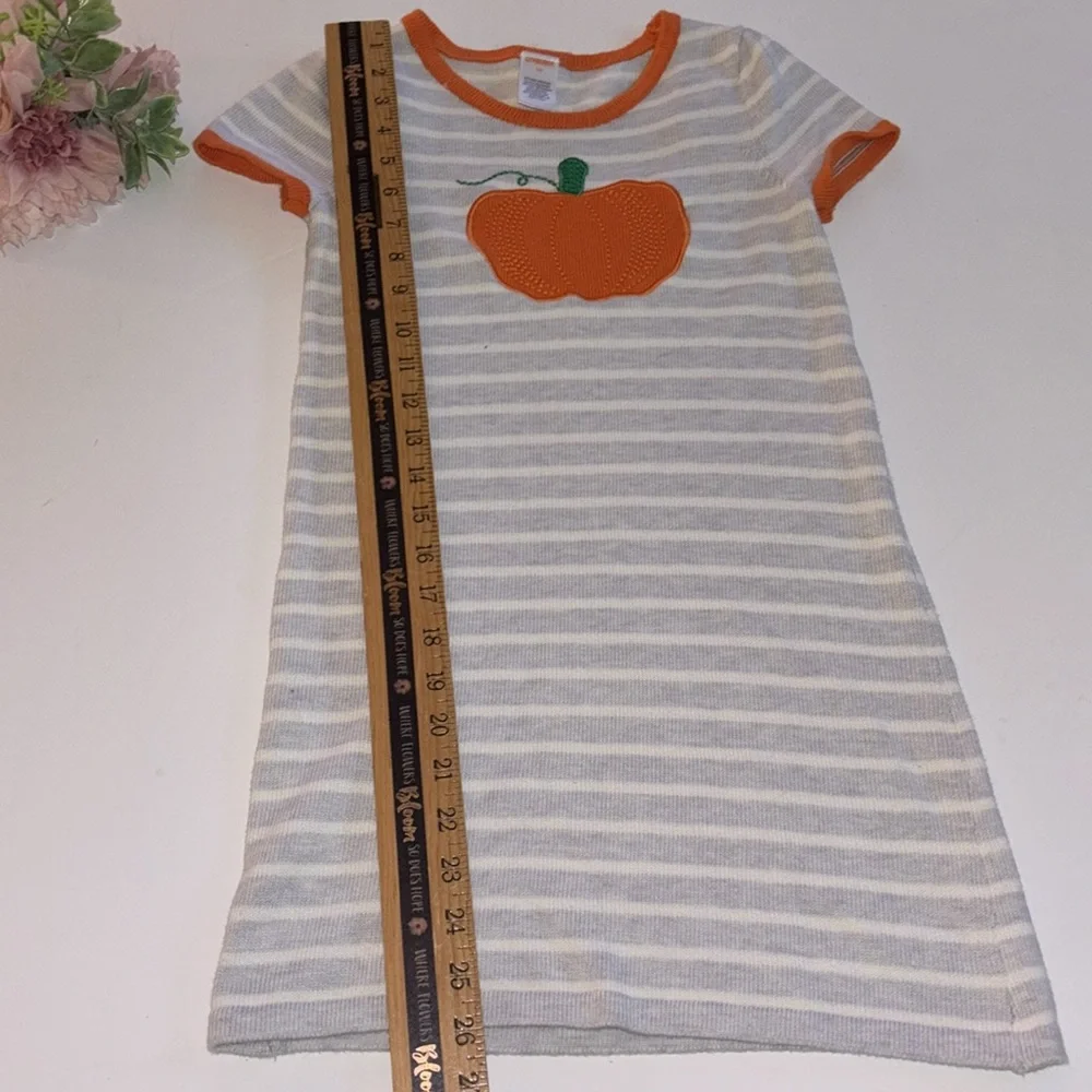Pumpkin Sweater Dress Size 10 Gymboree Pumpkin Sweater Dress Gray Stripes